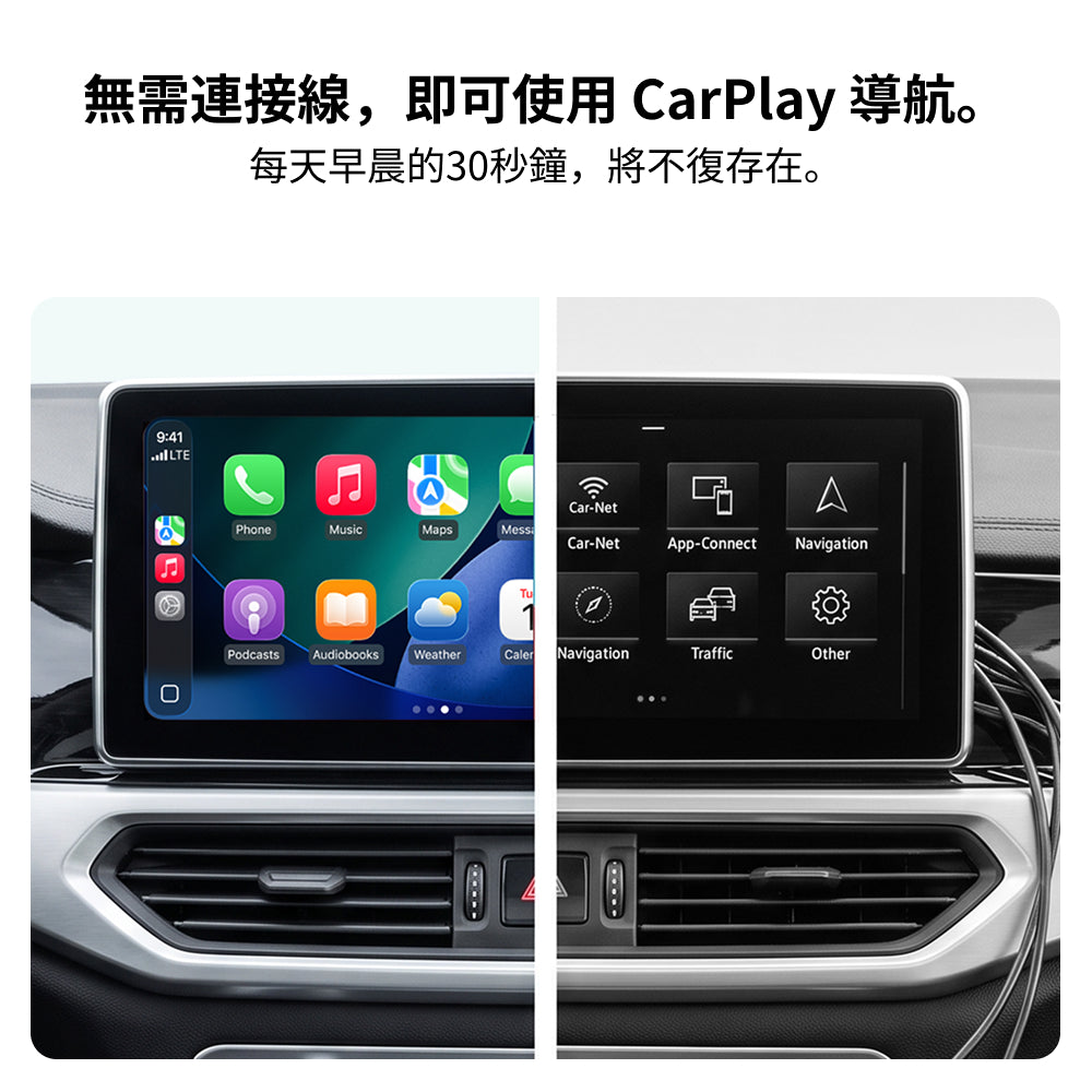 U2Air Edge無線CarPlay/Android Auto二合一轉接器