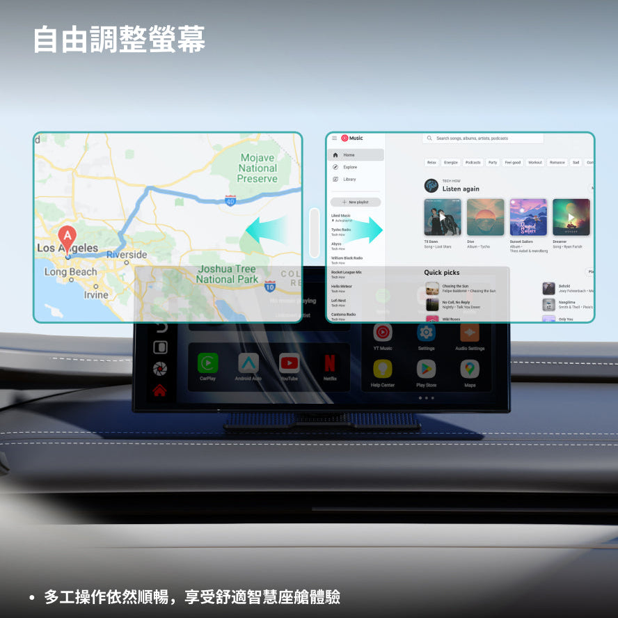 ScreenFlow智慧車用觸控熒幕