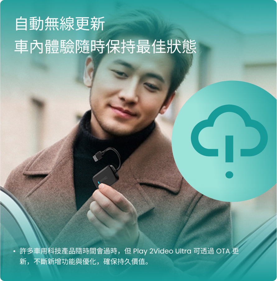 Play2Video Ultra 無線CarPlay / Android Auto 及影片應用一體化接收器
