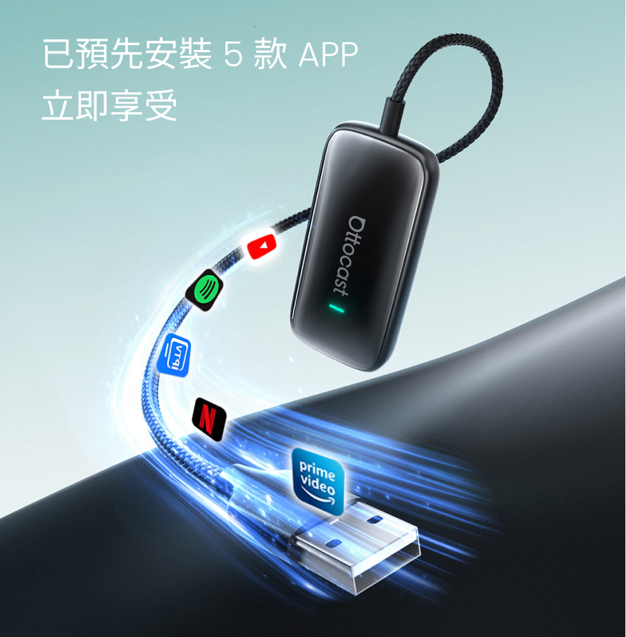 Play2Video Ultra 無線CarPlay / Android Auto 及影片應用一體化接收器