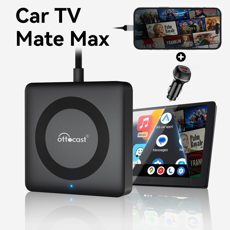 Car TV Mate Pro HDMI多媒體输入转接盒&無線CarPlay/Android Auto接收器