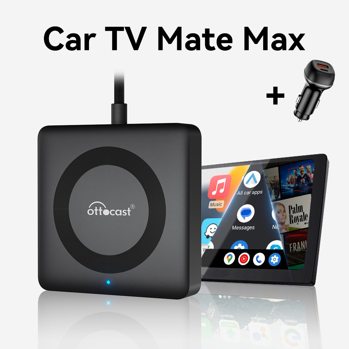 Car TV Mate Pro HDMI多媒體输入转接盒&無線CarPlay/Android Auto接收器