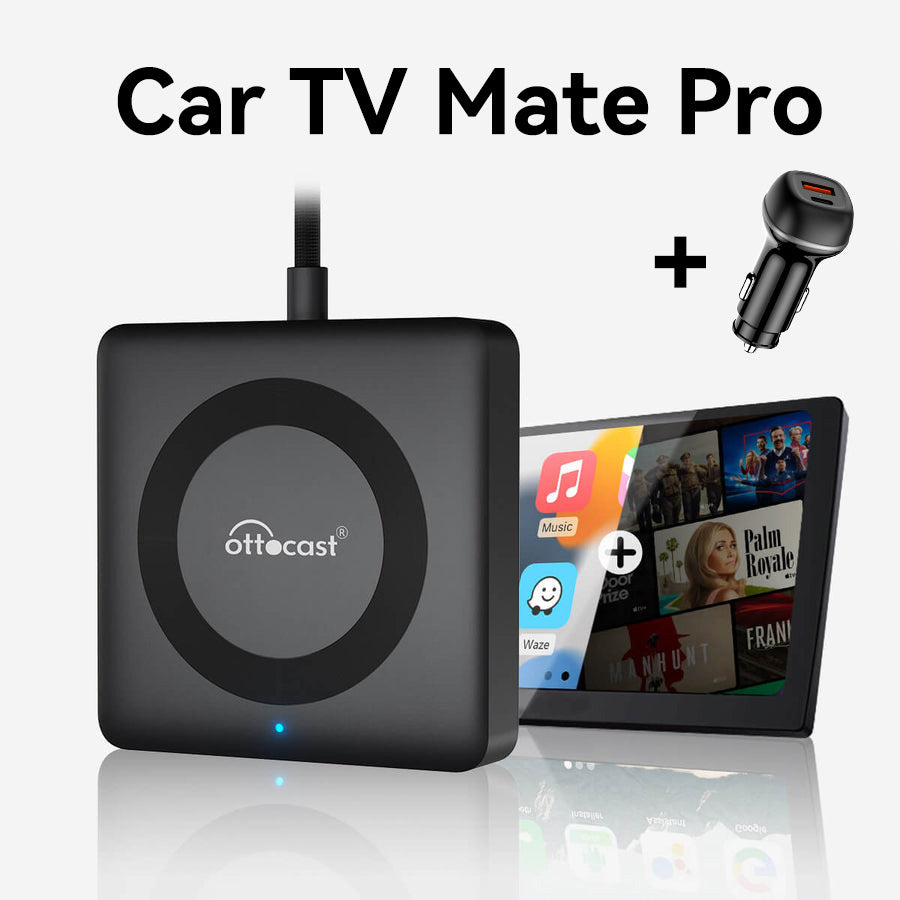 Car TV Mate Pro HDMI多媒體输入转接盒&無線CarPlay/Android Auto接收器