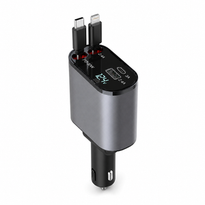 4合1可伸縮車用充電器