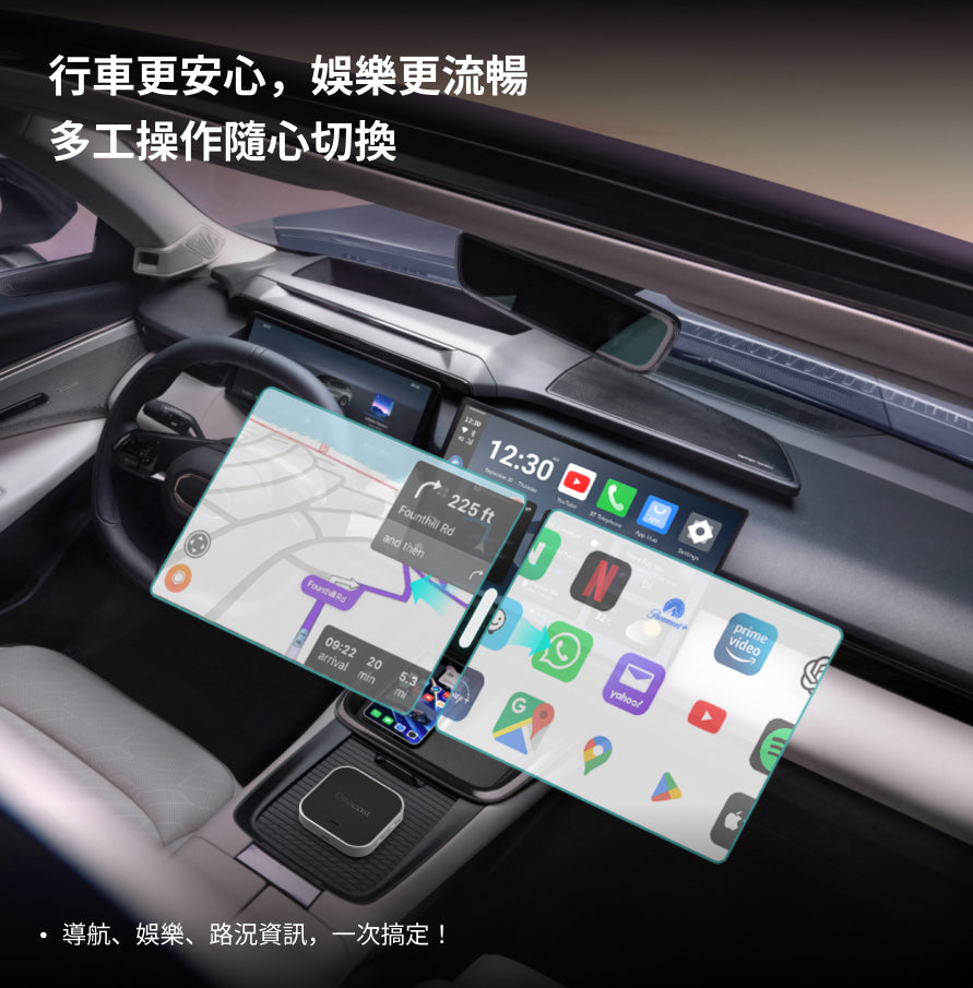 OTTOAIBOX E2 無線CarPlay/Android Auto 安卓盒子