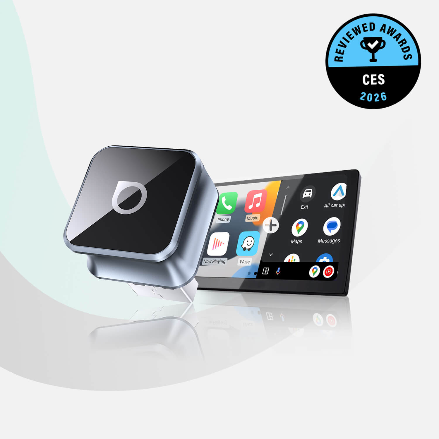 Mini Cube 3.0無線CarPlay/Android Auto二合一轉接器