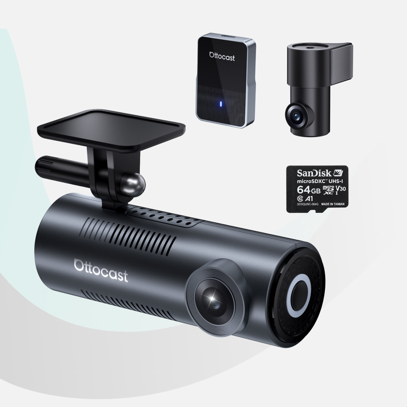 OttoSafe Cam無線 CarPlay／Android Auto３合１行車記錄器
